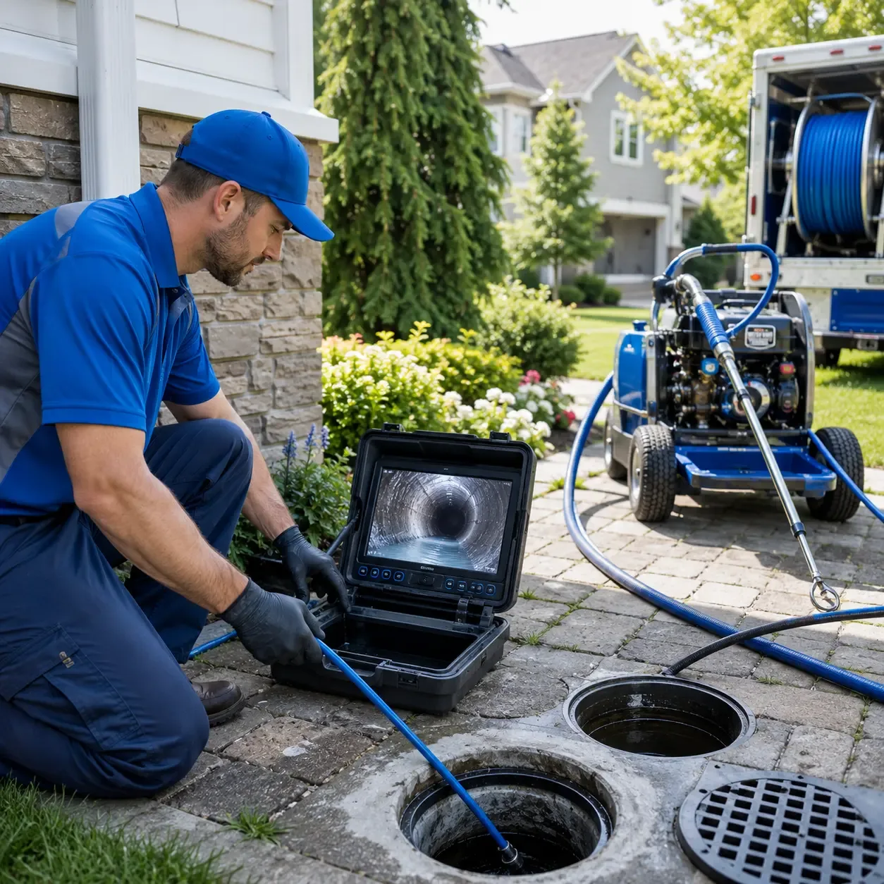 Outdoor drain cleaning professionals serving Monrovia, IN